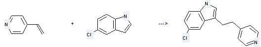 1H-Indole,5-chloro-3-[2-(4-pyridinyl)ethyl]- can be prepared by 5-chloro-indole and 4-vinyl-pyridine
